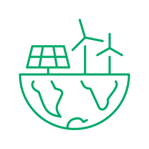 Powered by renewable energy.